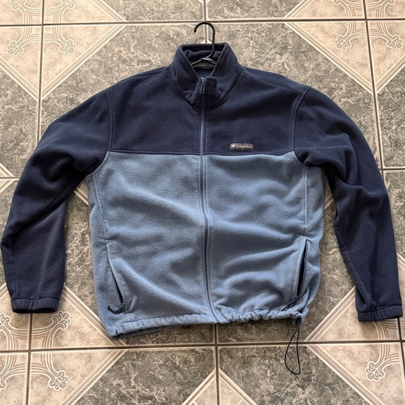 Columbia Other - Columbia Navy and Light Blue Two-Tone Fleece Jacket